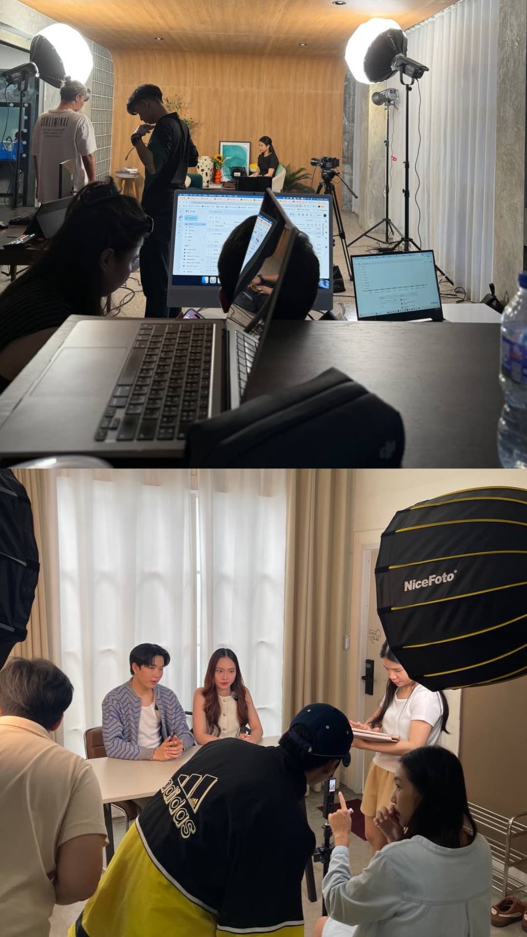 ทีมโปรดักชัน HypeLive ขณะถ่ายทำในสตูดิโอกรุงเทพ