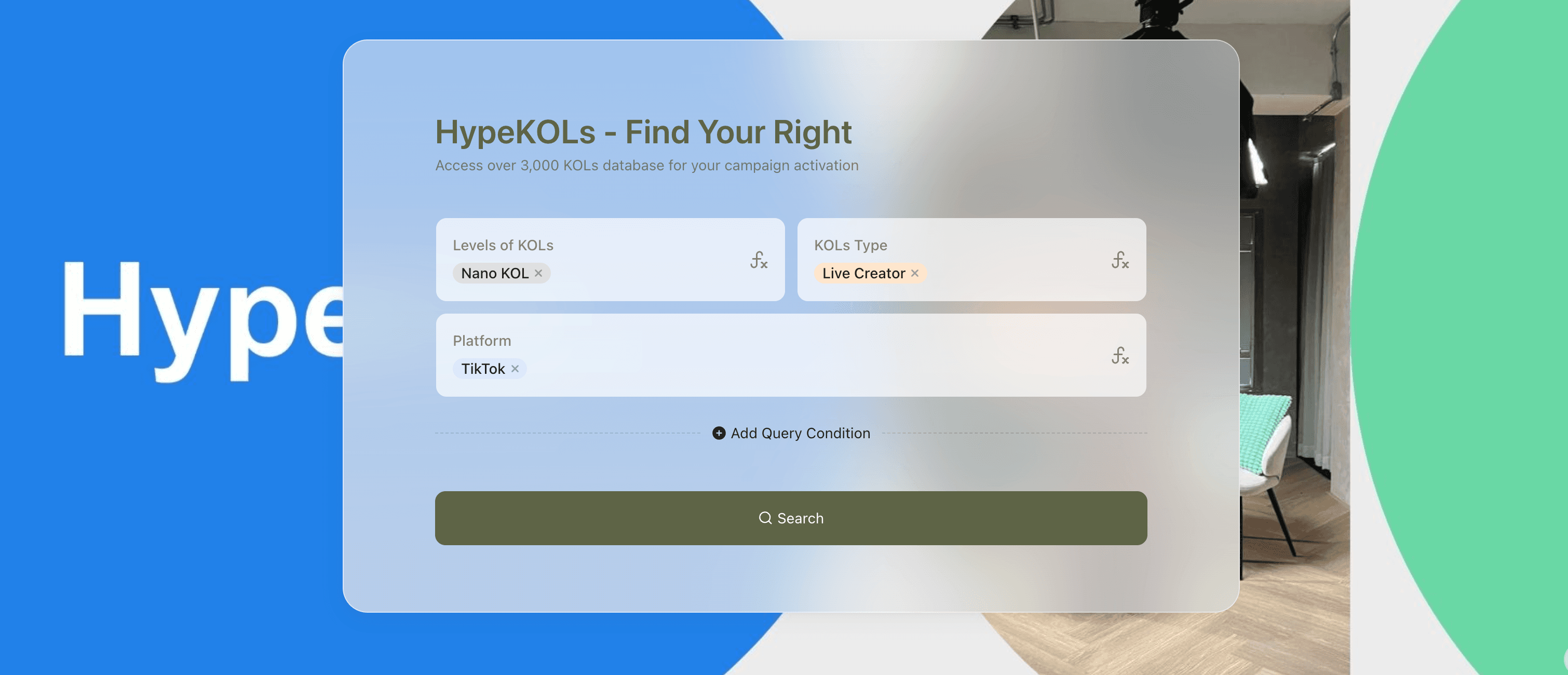 HypeKOLs Database Search