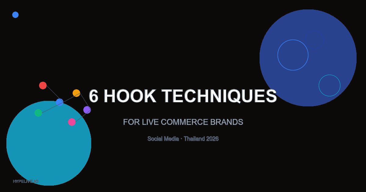 6 Social Media Hook Techniques That Stop the Scroll for Thai Live Commerce Brands